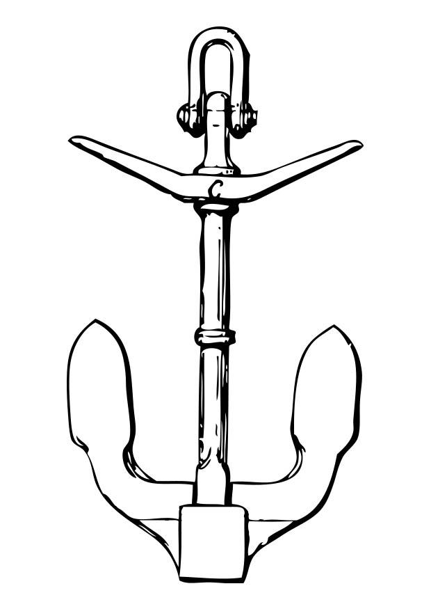 Disegno da colorare ancorA 